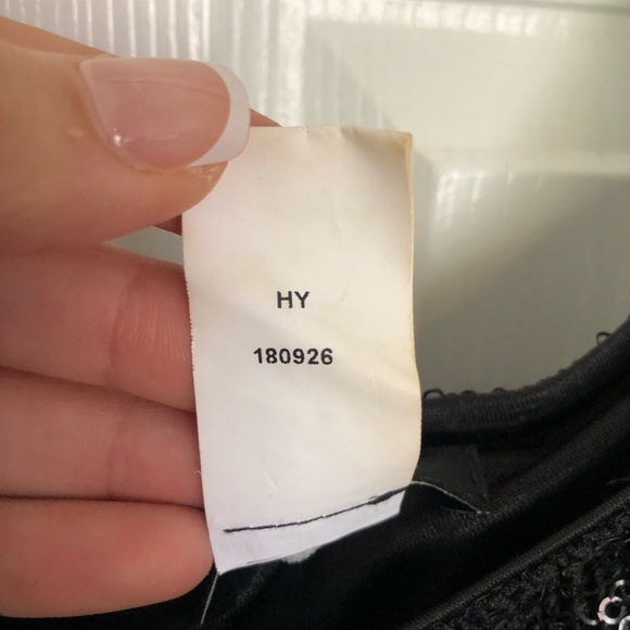 Black Sequin Banjul 2 Piece Crop Bandeau and Pants Set Size L - Picture 12 of 17